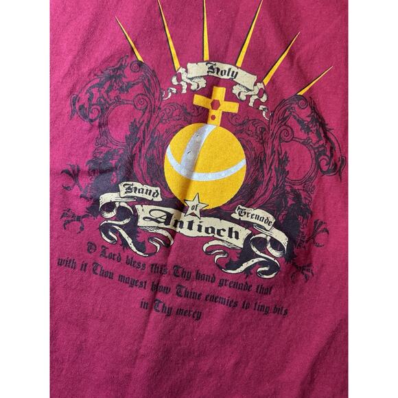 Vtg 90s Liquid Blue Holy Hand Grenade of Antioch Tee Christian Y2K- Size M - Picture 2 of 7